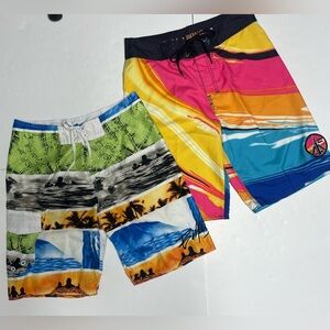 Billabong Multicolor Hybrid Board Shorts Bundle Men’s 32